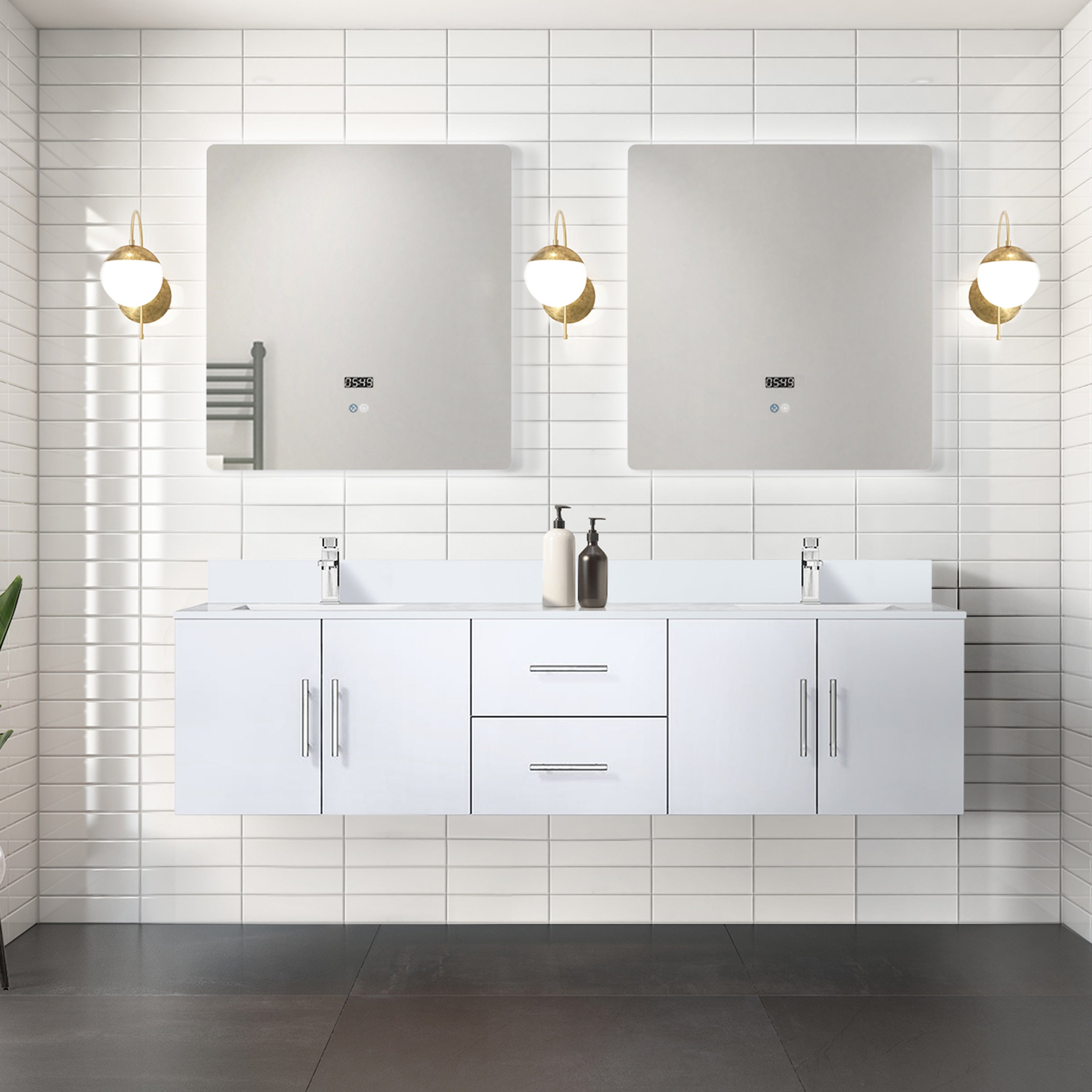 Geneva  72" x 22" Double Bath Vanity