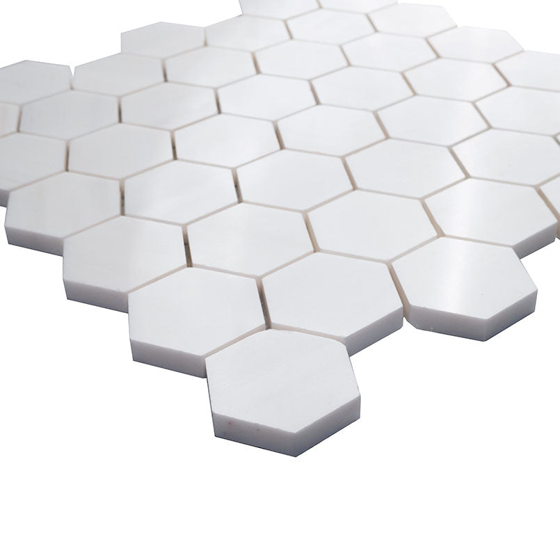 Bianco Dolomite 2” Hexagon Mosaic Tile