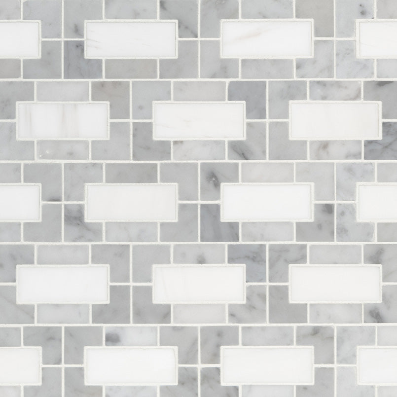 Bianco Dolomite Lynx Mosaic