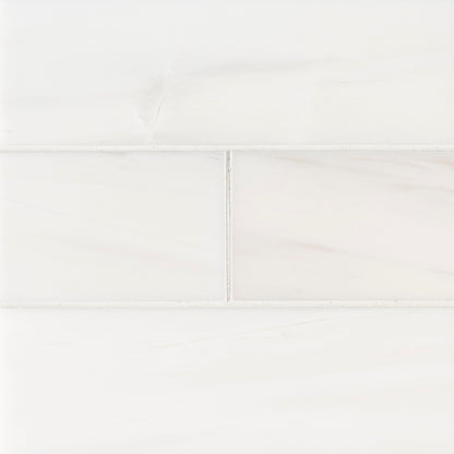 Bianco Dolomite Subway Tile 4x12 Polished