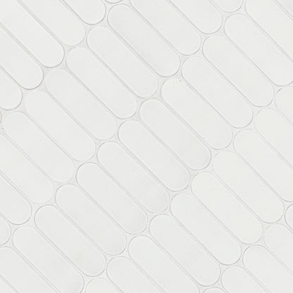 Bianco Glossy Ellipse Tile