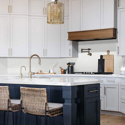 Bianco Glossy Ellipse Tile