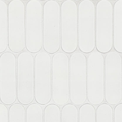 Bianco Glossy Ellipse Tile