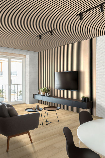 Blonde Acoustic Wood Slat Panels