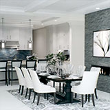 Blue Shimmer Glass Subway Tile