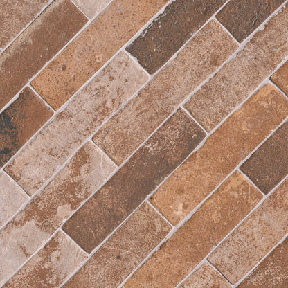 Red Porcelain Tile 2x10
