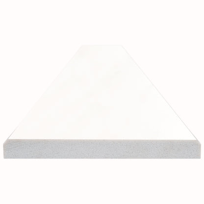 Bright White 4x24x0.62 Double Beveled Polished Threshold