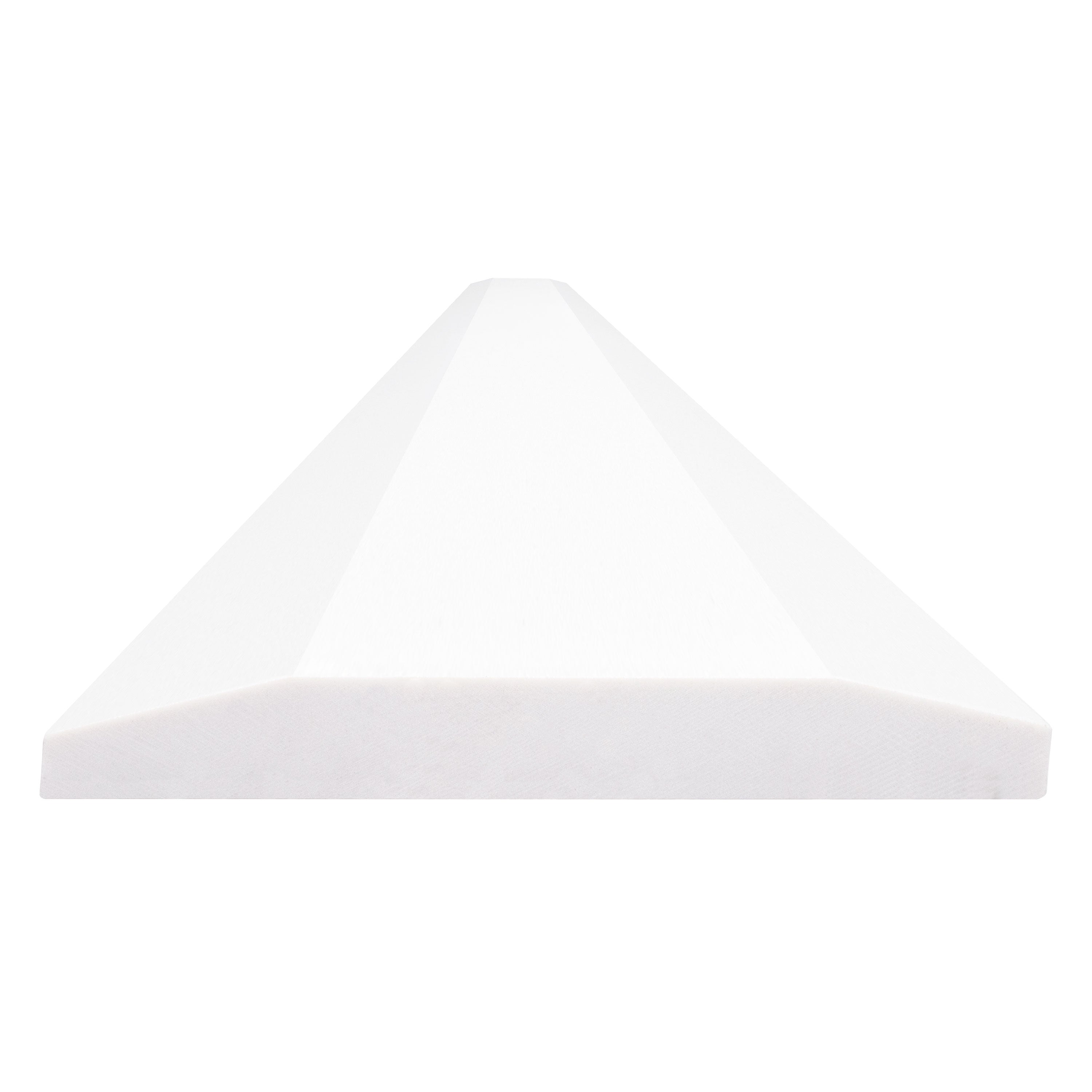 Bright White 5x36x0.62 Double Hollywood Polished Threshold