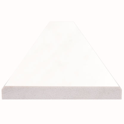 Bright White 6x36x0.62 Double Beveled Polished Threshold