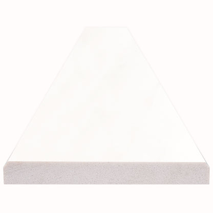 Bright White 6x73x0.62 Double Beveled Polished Threshold