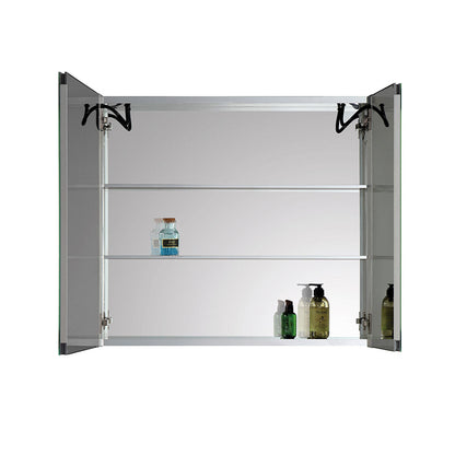 24" LED Aluminum Medicine Cabinet (Surface Mount/Recessed)