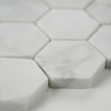 Calacatta Cressa 2” Hexagon Mosaic Tile
