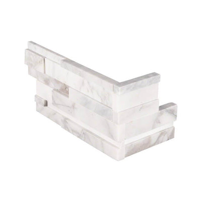 CALACATTA CRESSA 3D LEDGER CORNER Stacked Stone Panels - Shop at Home Craft Studio | Call 