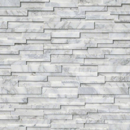 Calacatta Cressa 3D Stacked Stone Panels