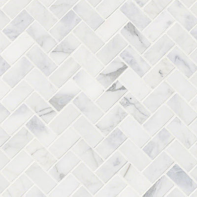 CALACATTA CRESSA HERRINGBONE MOSAIC Mosaic - Shop at Home Craft Studio | Call 
