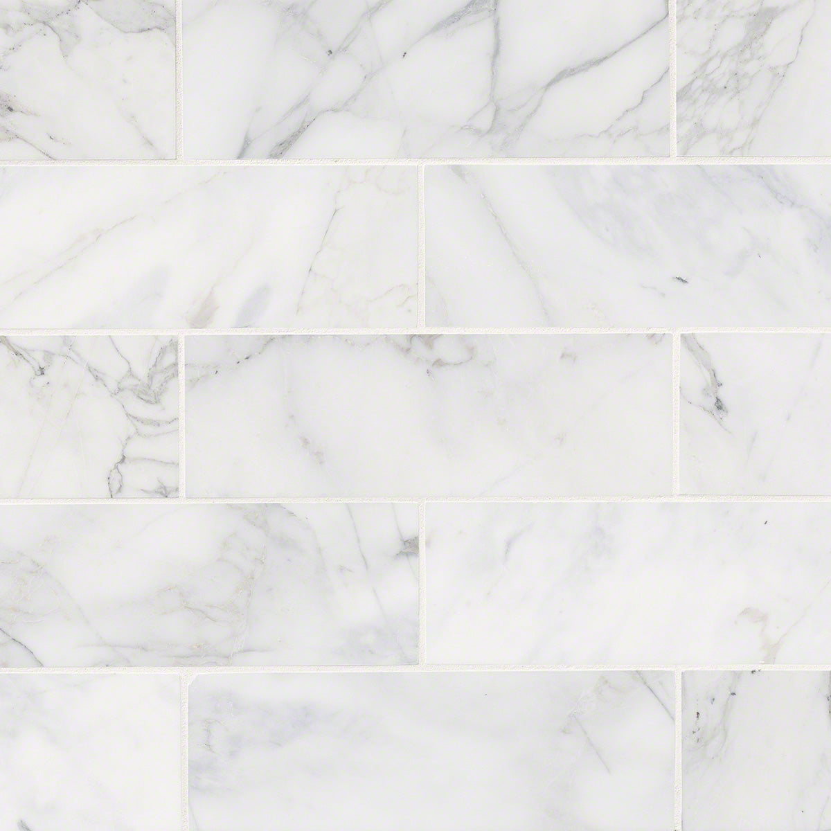 Calacatta Cressa Marble Subway Tile 4x12
