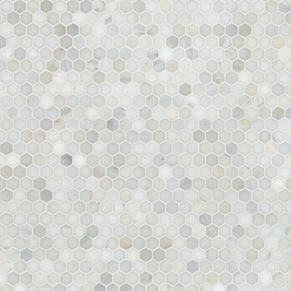 Calacatta Gold 1” Hexagon Mosaic Tile