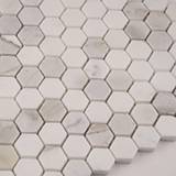 Calacatta Gold 1” Hexagon Mosaic Tile