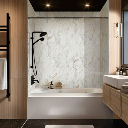 Calacatta Gold Matte Subway Tile 4x12