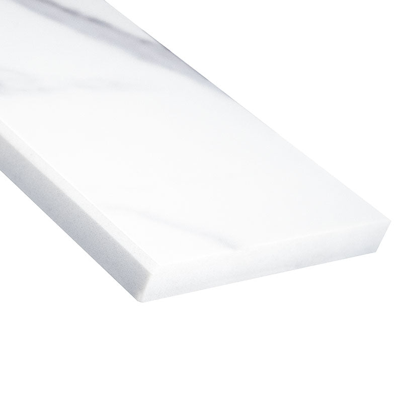 Calacatta Nowy 6x73x0.75 Polished Single Beveled Threshold