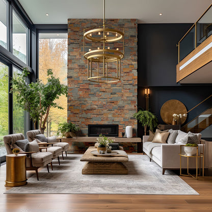 XL RockMount® Stacked Stone Panels - California Gold