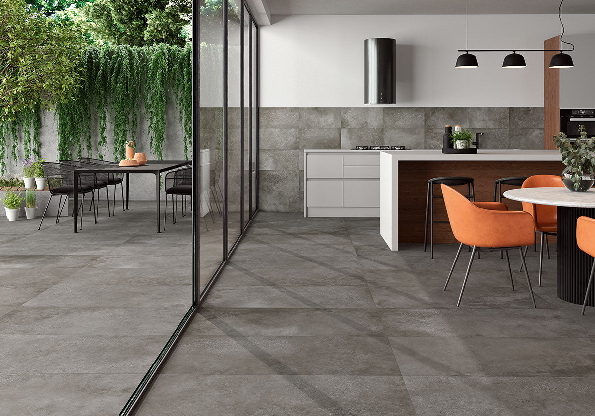 Traktion Calypso Graphite Porcelain Tile