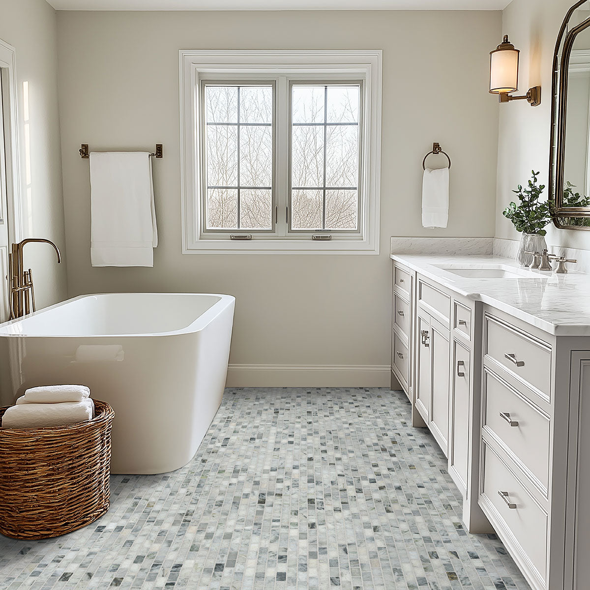 Carrara Classique Brick 1x2 Honed