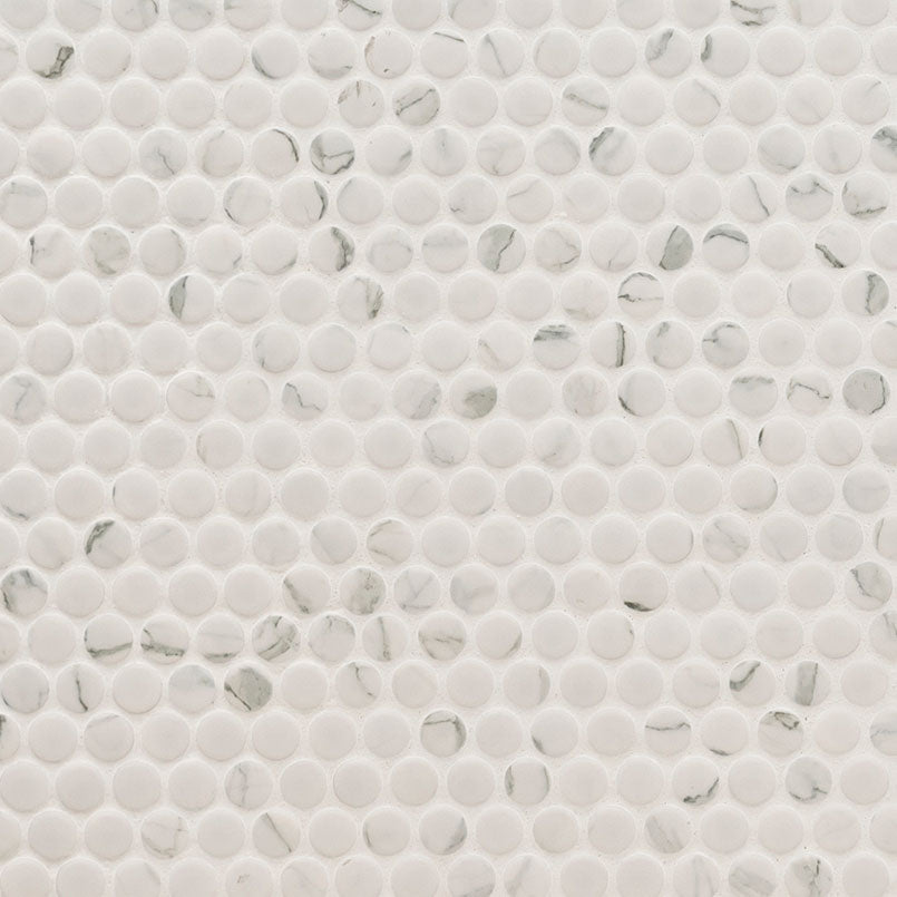 Carrara Penny Round Matte