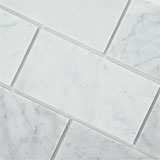 Carrara White Subway Tile 3x6
