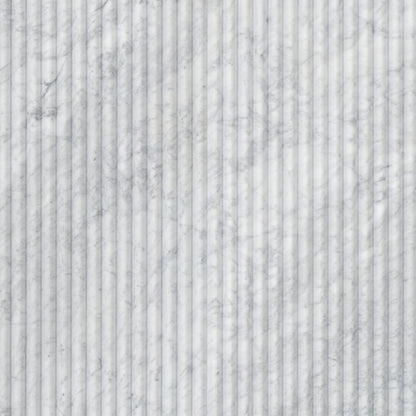 Carrara White Milano Ribbo 12x24 Honed