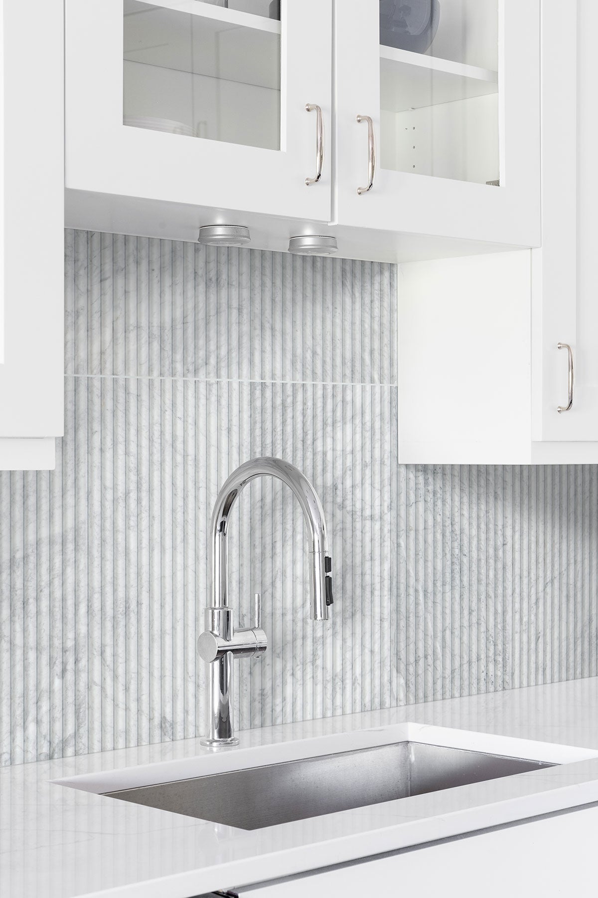 Carrara White Milano Ribbo 12x24 Honed