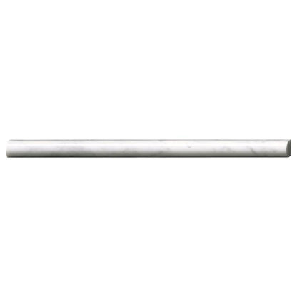 Carrara White Pencil Molding Polished
