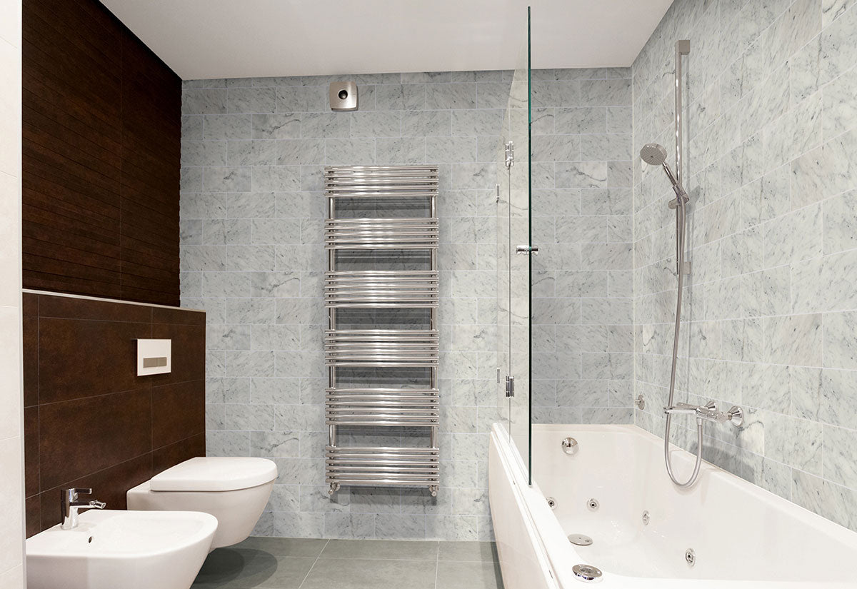 Carrara White Subway Tile 6x12