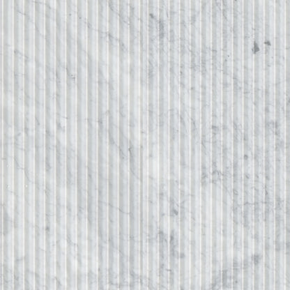 Carrara White Valentino Fluto 12x24 Honed