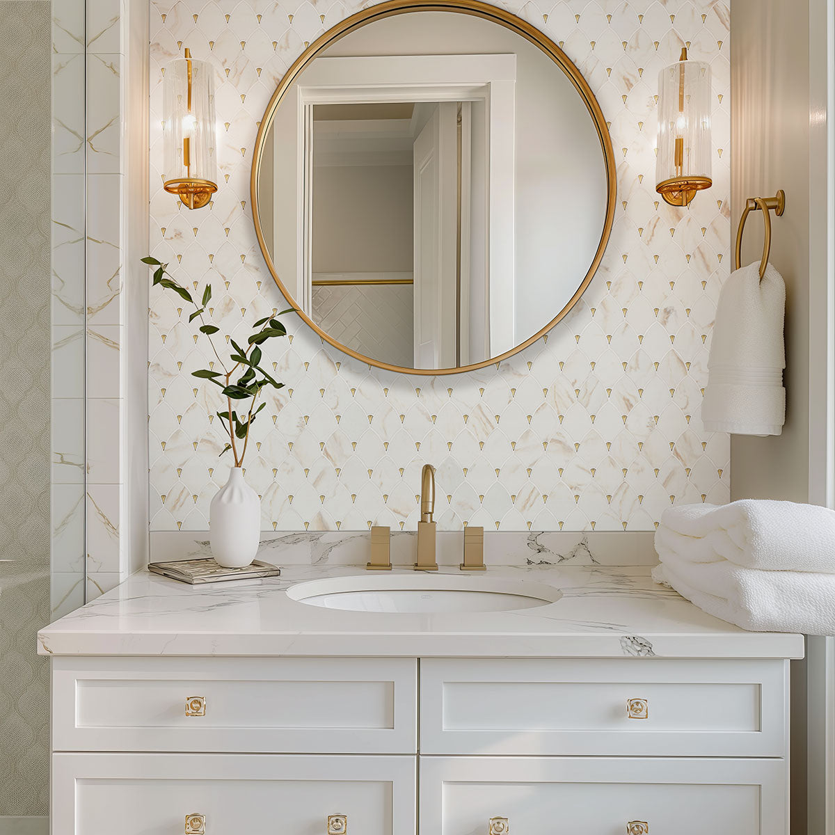 Citadel Gold Trident Tile