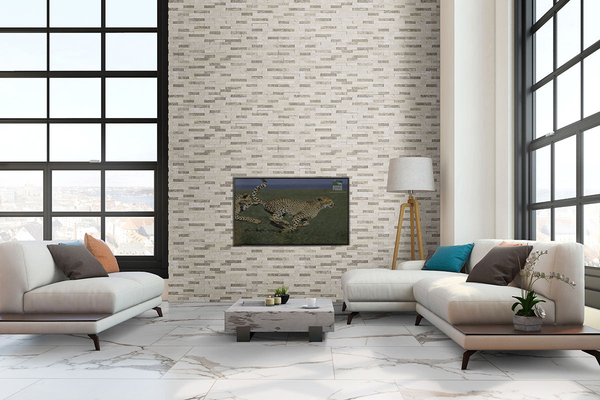 RockMount™ Stacked Stone Panels - Colorado Cream