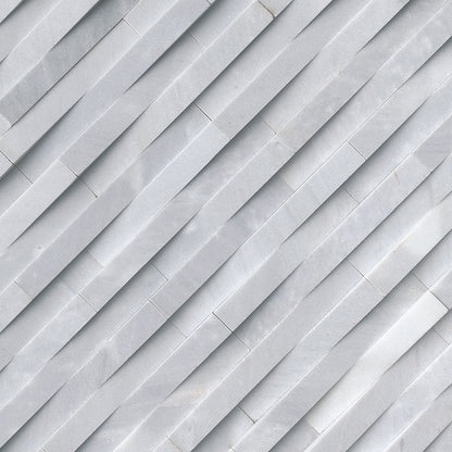 Cosmic Gray 3D Wave Stacked Stone Panels