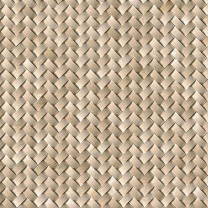 Crema Arched Herringbone Polished