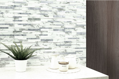 Denali Frost Interlocking Peel And Stick