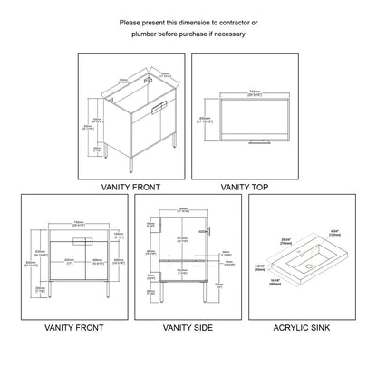 Bari 30″ Vanity