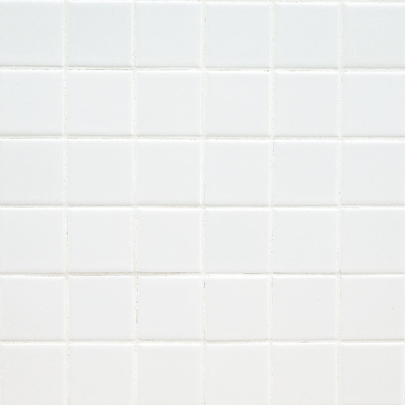White Matte 2X2 Mosaic