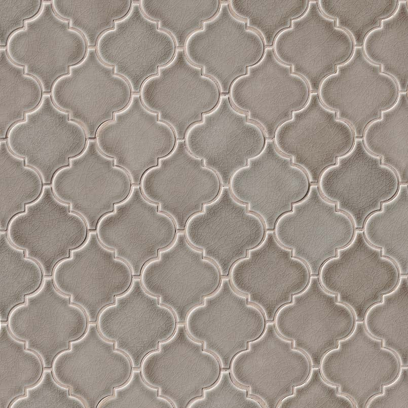 Dove Gray Arabesque Tile