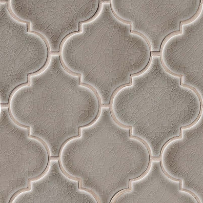 Dove Gray Arabesque Tile