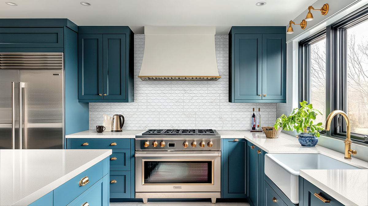 Dymo Calacatta Chex White 12x24 Glossy