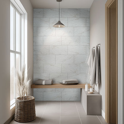 Dymo Calacatta Stripe White 12x24 Glossy