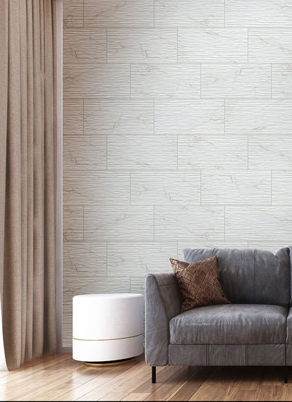 Dymo Calacatta Stripe White 12x24 Glossy