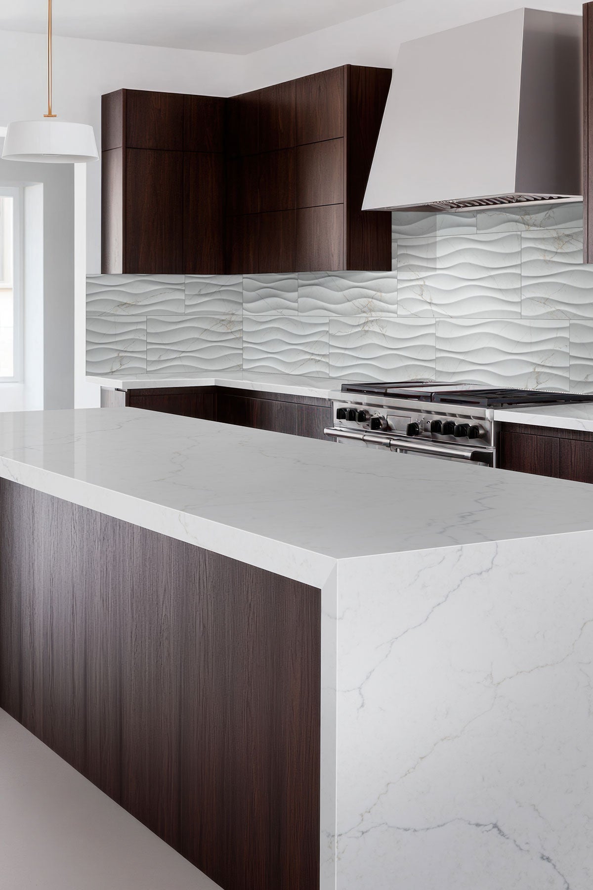 Dymo Calacatta Wavy White 12x24 Glossy