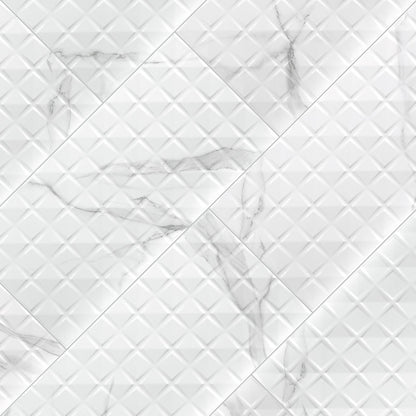 Dymo Statuary Chex White 12x24 Glossy