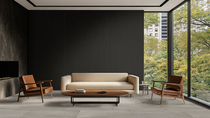 Ebony Acoustic Wood Slat Panels