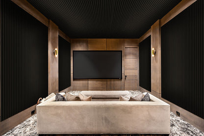Ebony Acoustic Wood Slat Panels
